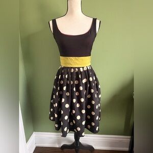 Corey Lynn Calter Pink and Black polkadot dress Dress
